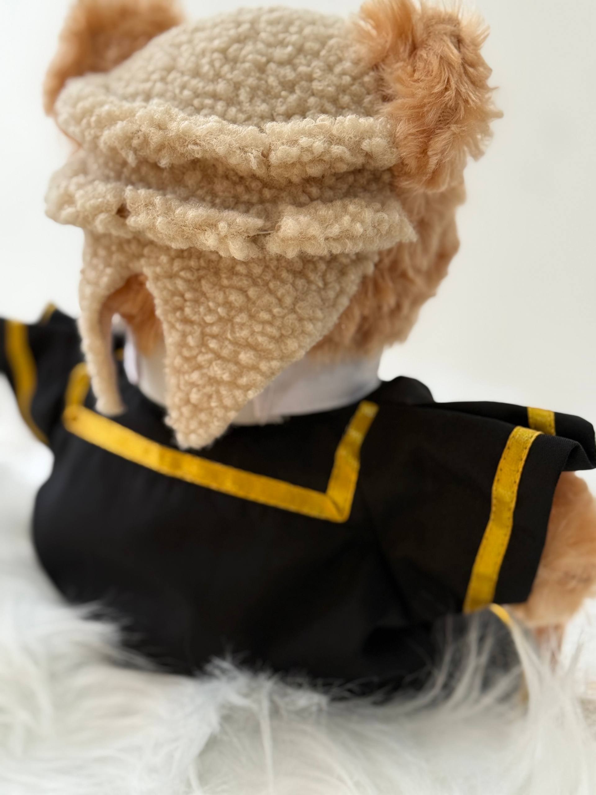 Judge Bear — A handcrafted teddy bear dressed in a distinguished judge's robe, complete with an optional authentic judge's wig. A prestigious and meaningful gift for judges and legal professionals.