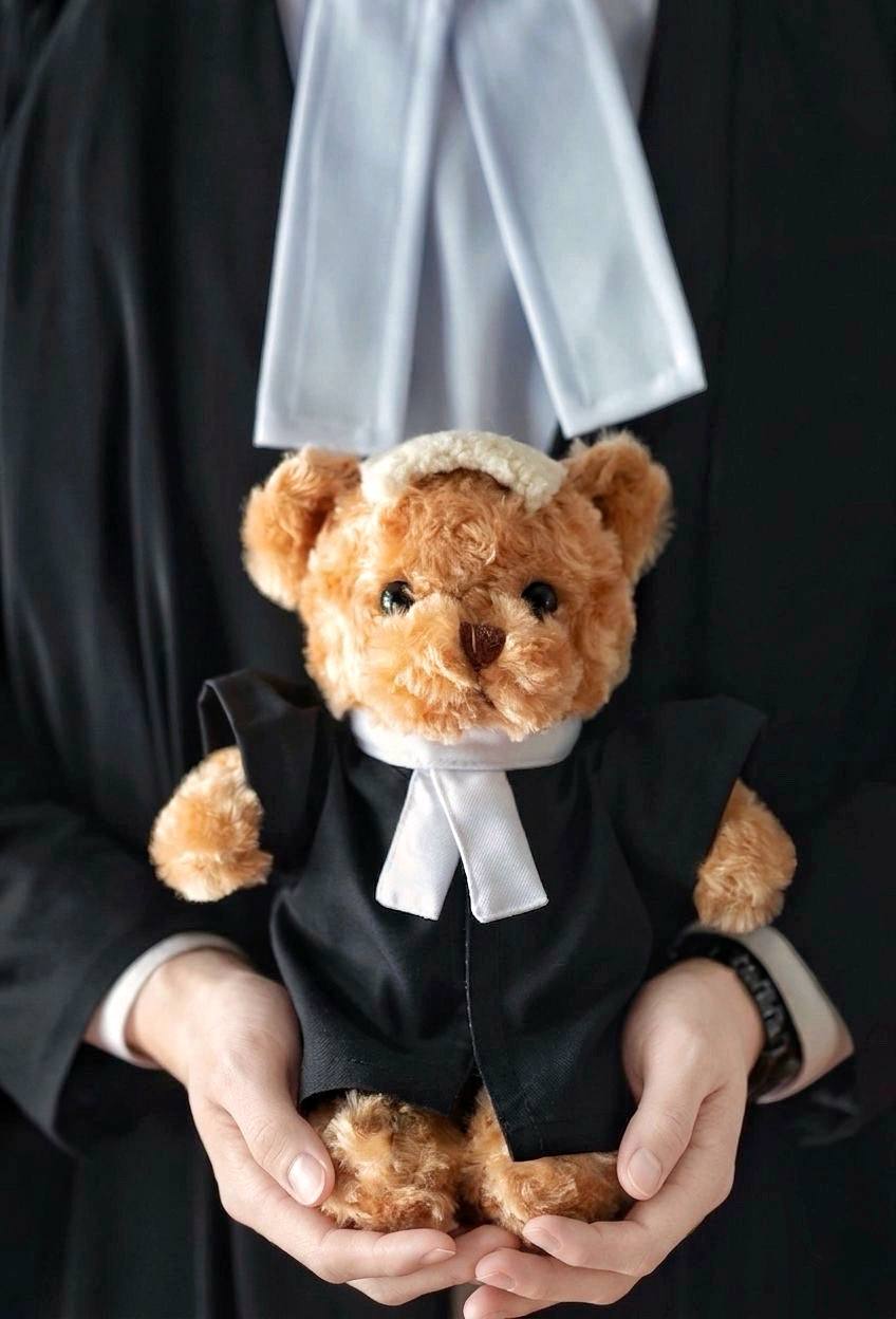 Lawyer Bear - handcrafted professional gift bear
