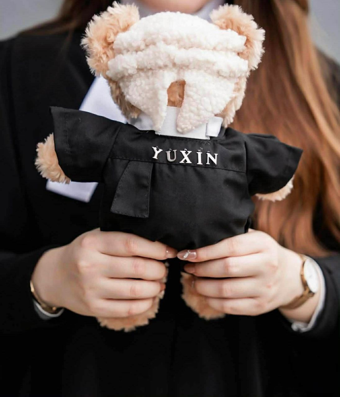 Personalised Lawyer Bear — custom name embroidered on robe